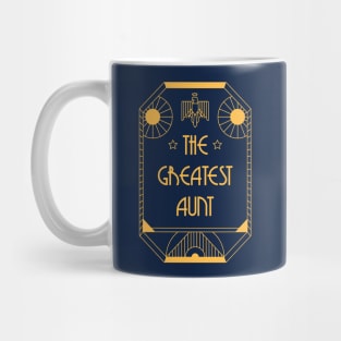 The Greatest Aunt - Art Deco Medal of Honor Mug